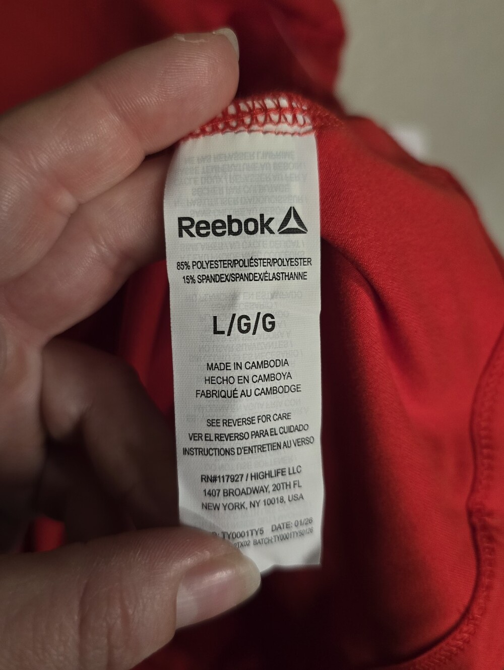 Reebok Women's Red Sleeveless Athletic Polo Tank Top Zip-Front Sz L - Picture 7 of 9